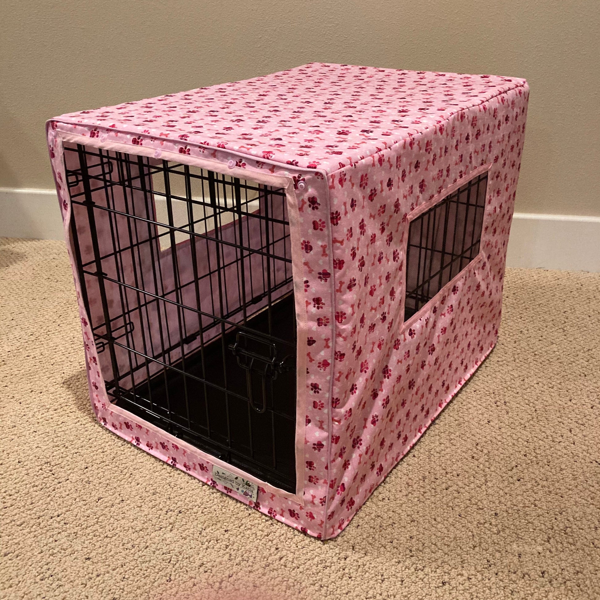 Dog Crate Cover - Choose from Several Fun Pet Fabrics