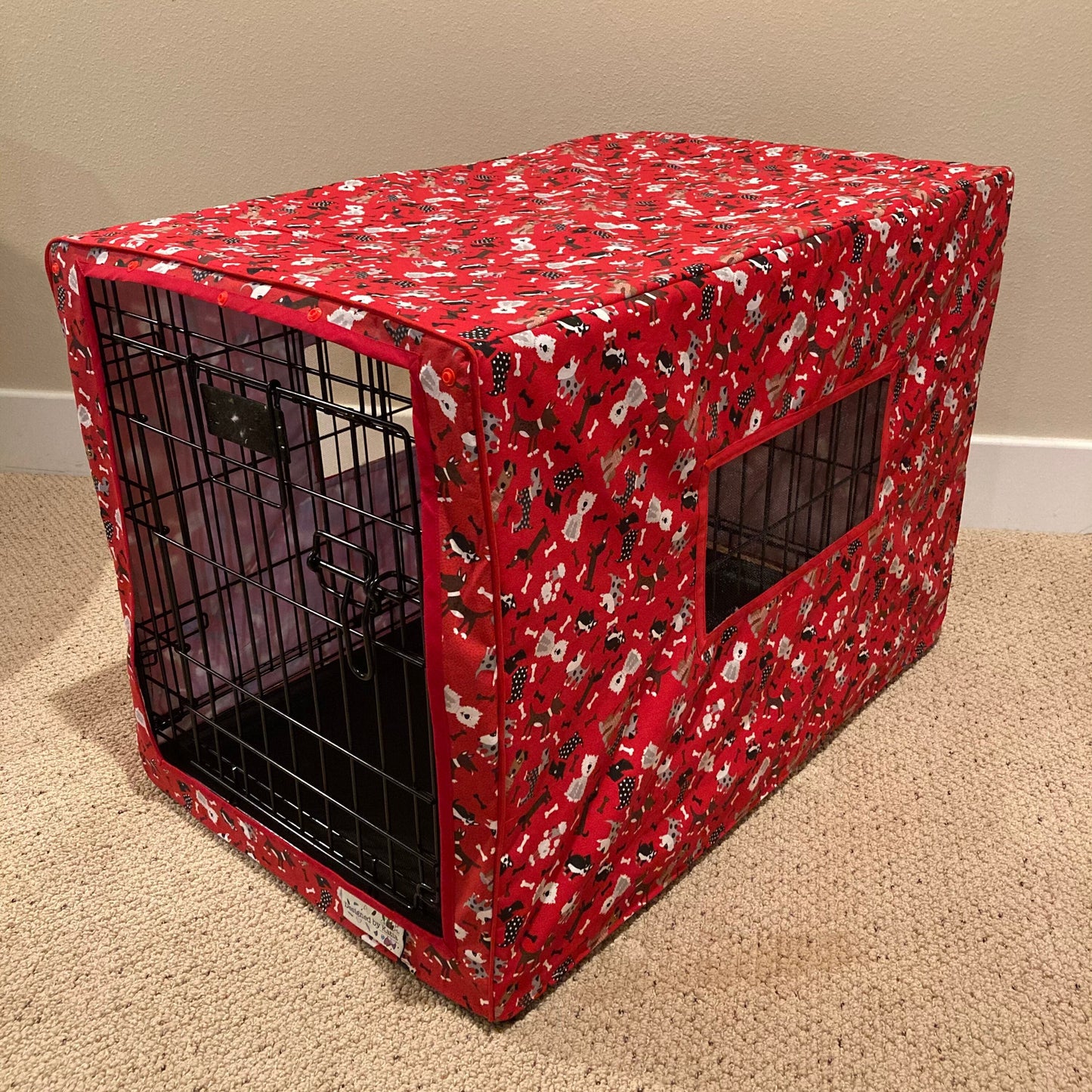 Dog Crate Cover - Choose from Several Fun Pet Fabrics