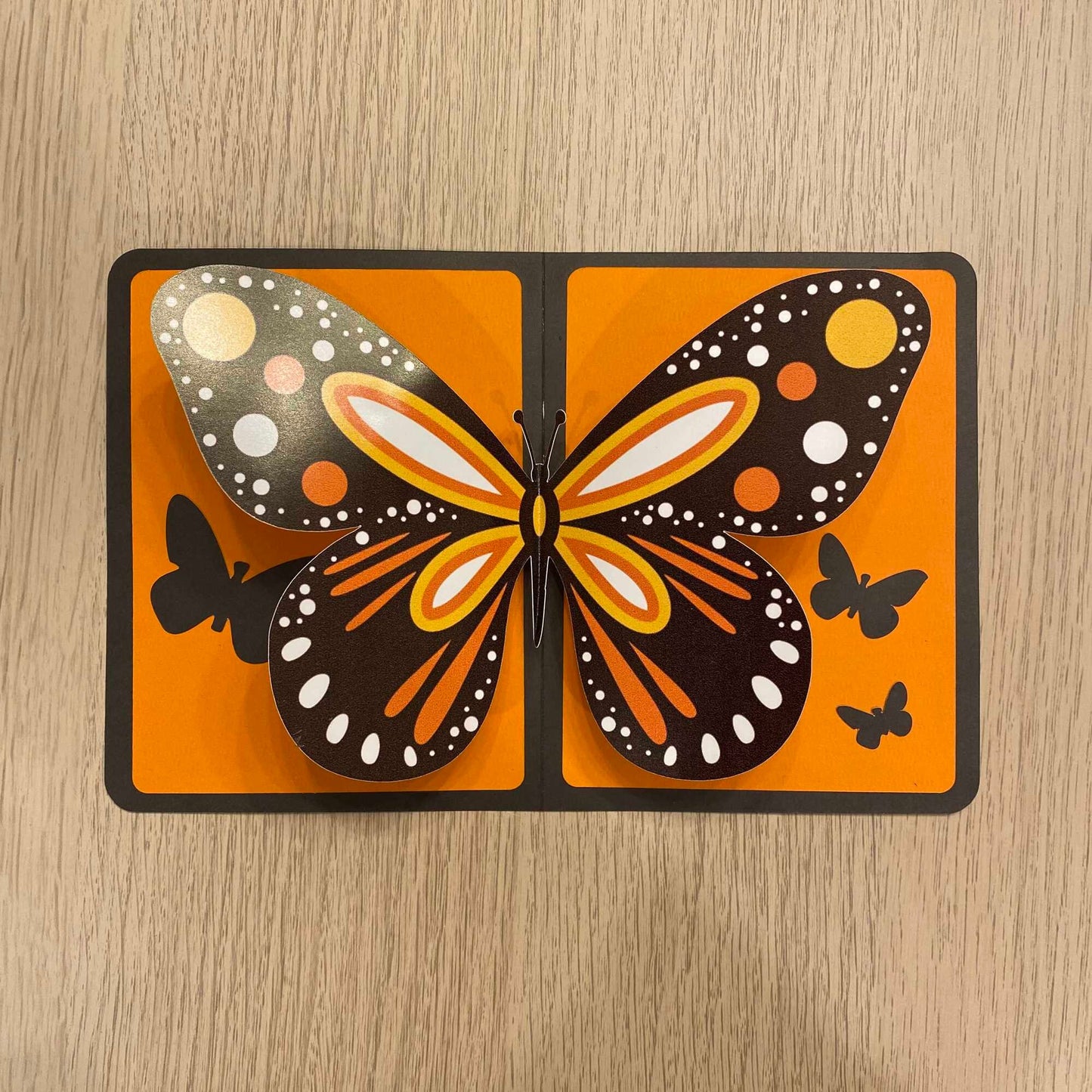 Pop-up card template print and cut - butterfly bundle