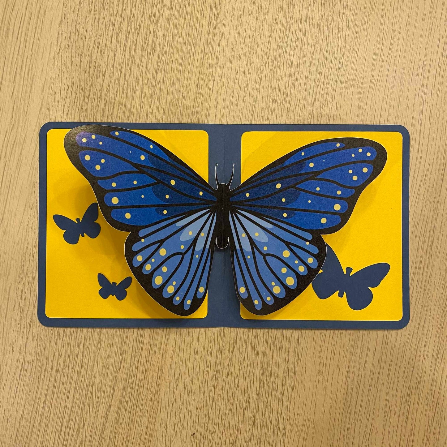 Pop-up card template print and cut - butterfly bundle