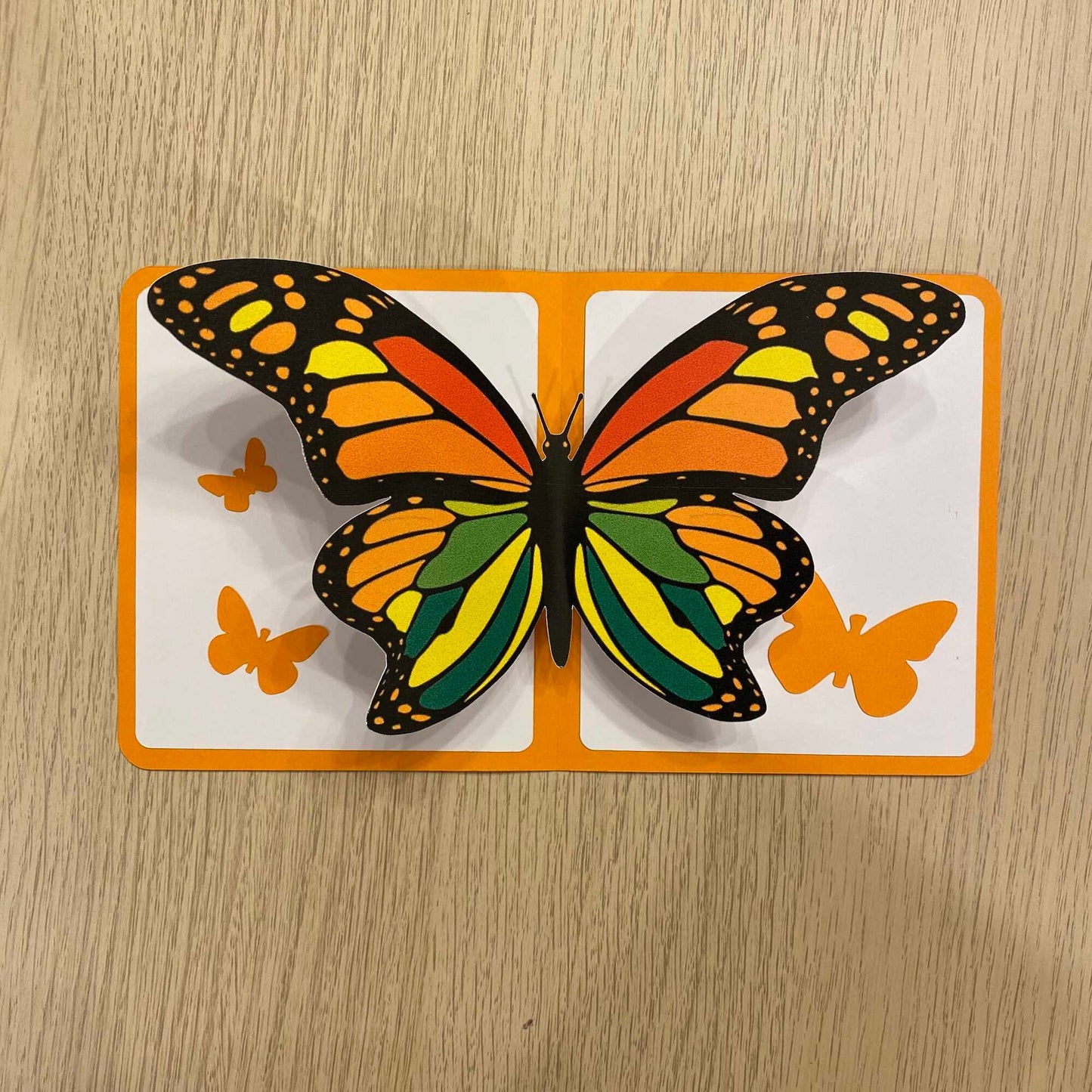 Pop-up card template print and cut - butterfly bundle