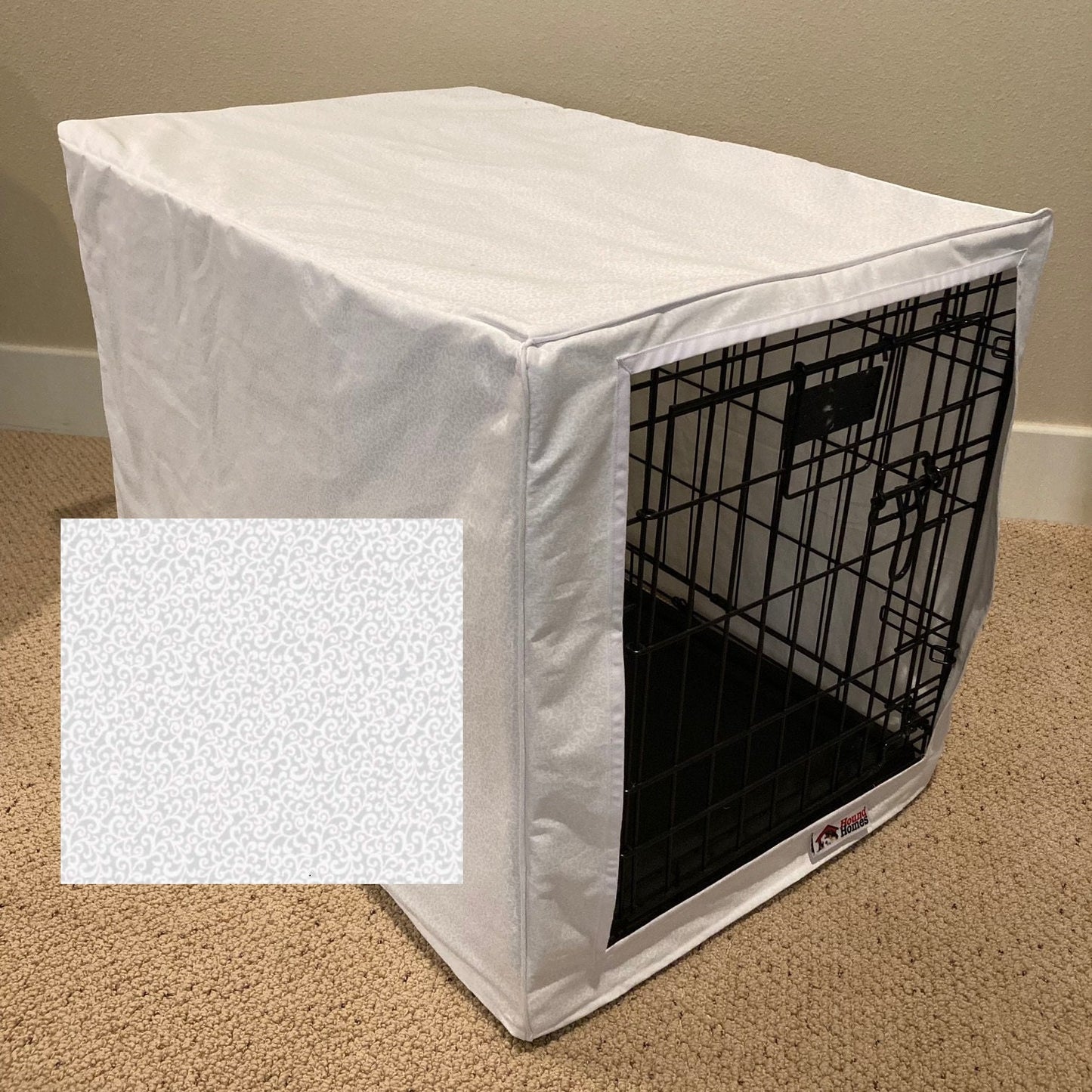 Dog Crate Cover - Choose from Several Stylish Fabrics