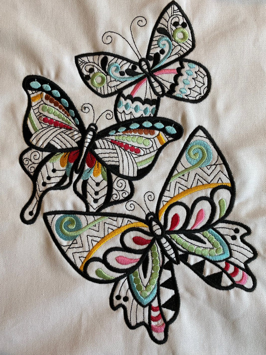 Butterfly Design Apron, Kitchen Towels, or Sofa Pillow