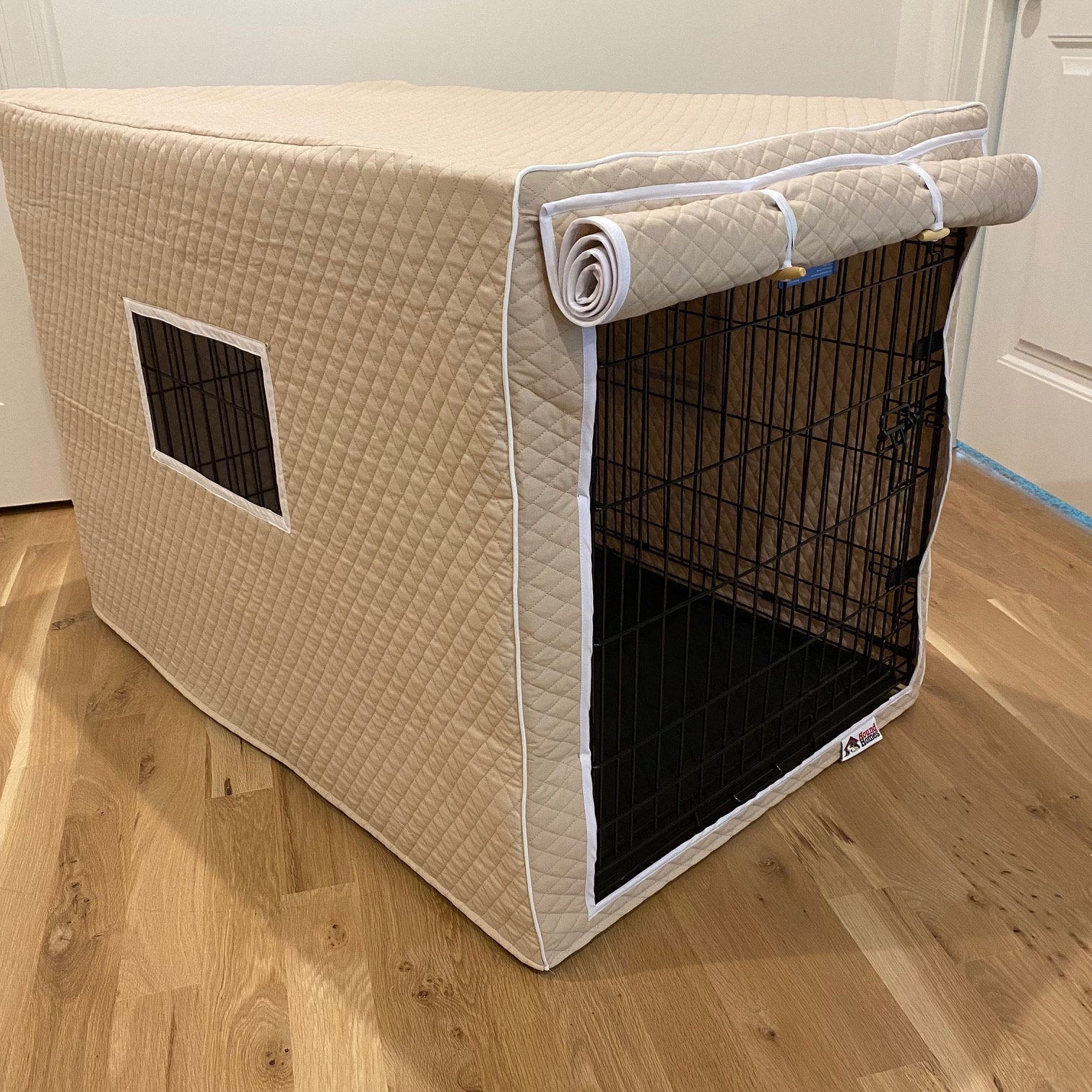 Dog Crate Cover in Cute Quilted Fabric - Choose Color