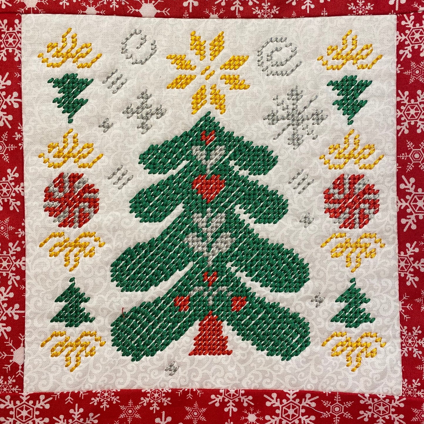 Stunning Needlepoint Embroidered Christmas Table Runner - Choose size