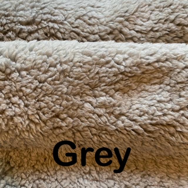 Dog Sherpa Bed - 2" Thick on Playful Paws fabric