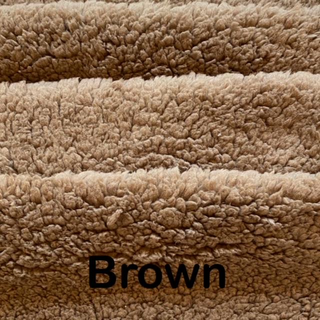 Dog Sherpa Bed - 2" Thick on Playful Paws fabric