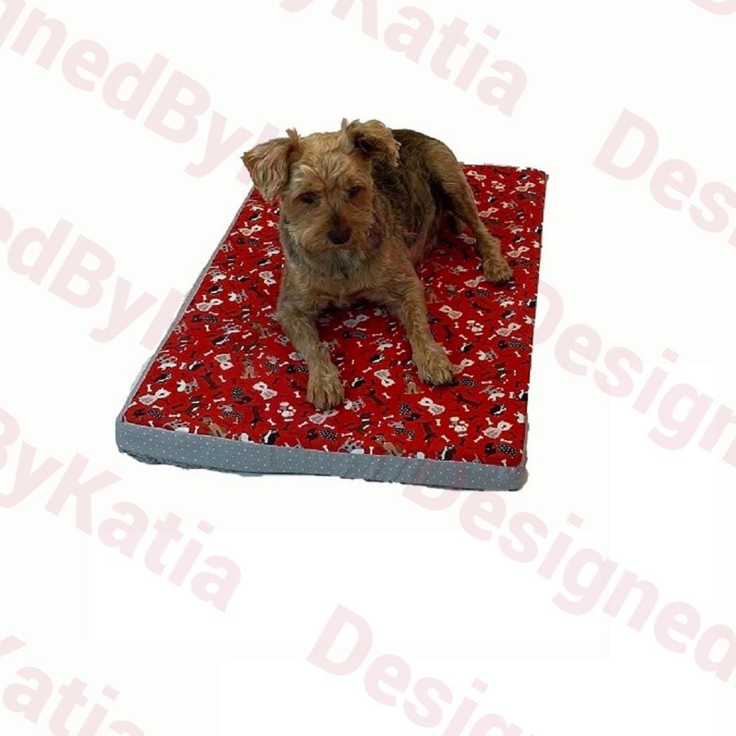 Dog Sherpa Bed - 2" Thick in Fun Cotton Fabrics