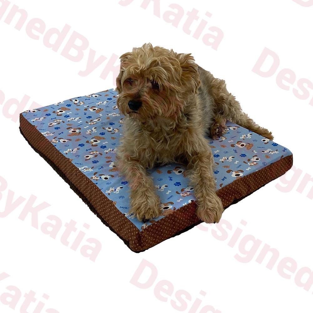 Dog Sherpa Bed - 2" Thick in Fun Cotton Fabrics