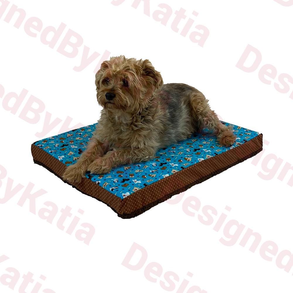 Dog Sherpa Bed - 2" Thick in Fun Cotton Fabrics