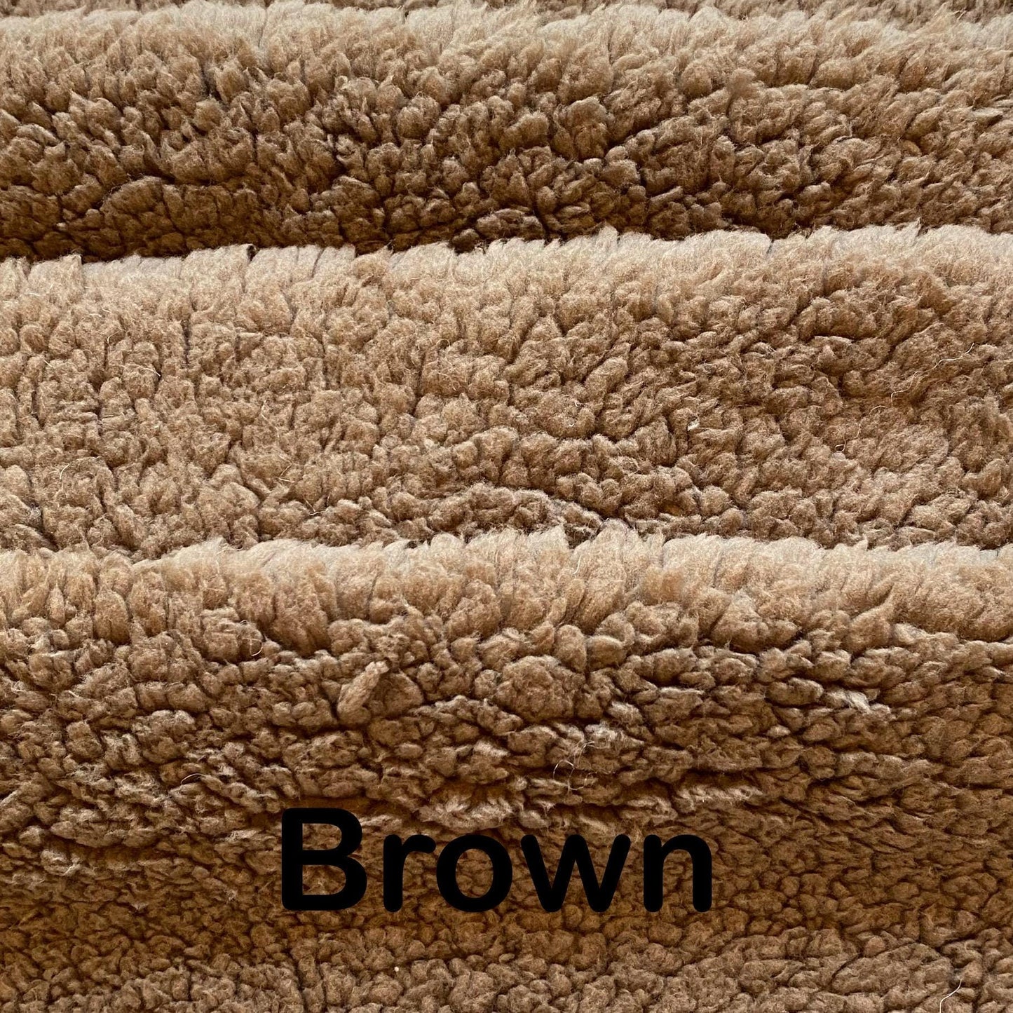 Dog Crate Pillow Bumper in Super Soft Faux Sherpa - Choose Color