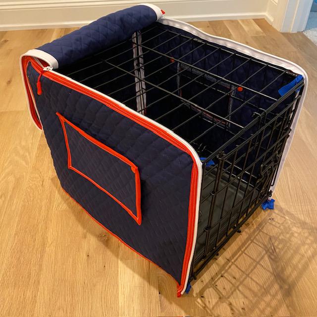 Dog Crate Cover in Super Fun Quilted Fabric Designs - Choose Color