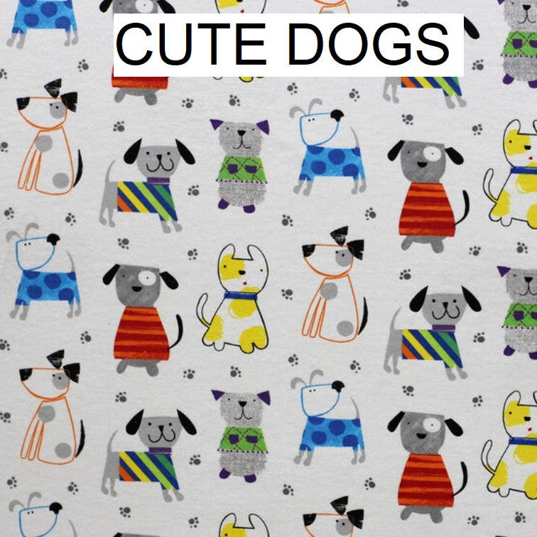 Dog Crate Pillow Bumper in Cute Flannel Fabric - Choose from several prints