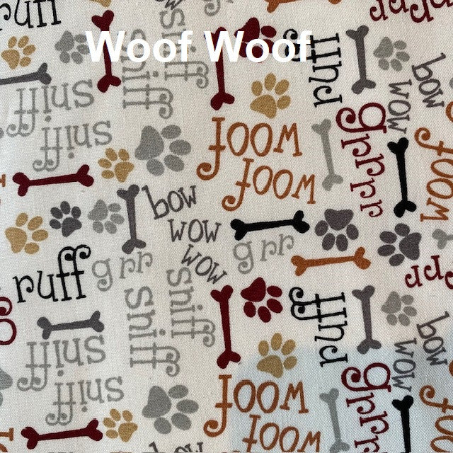 Dog Crate Pillow Bumper in Fun Pet Cotton Fabrics